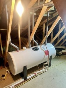 loft boiler install finish